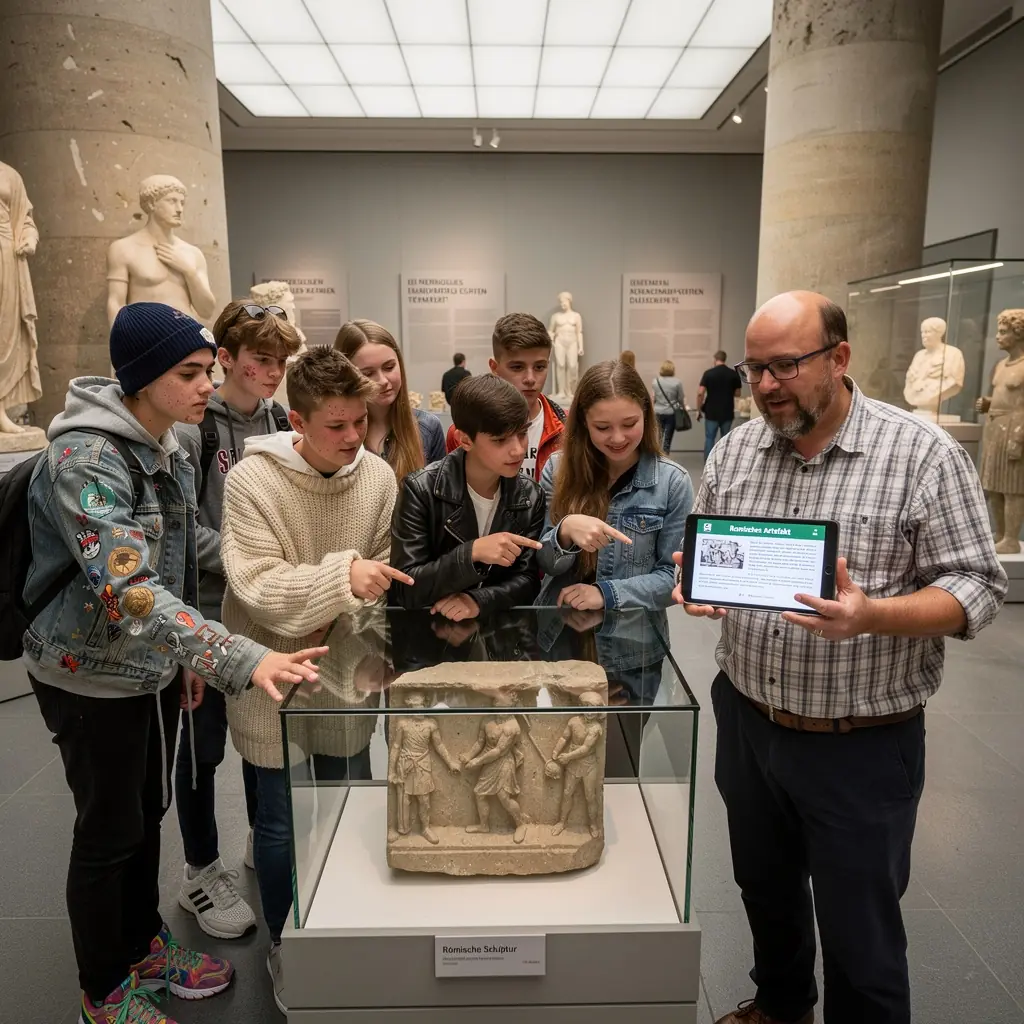 Eine Frau plant ihre Reiseroute mit einem Stadtplan in einem Café.